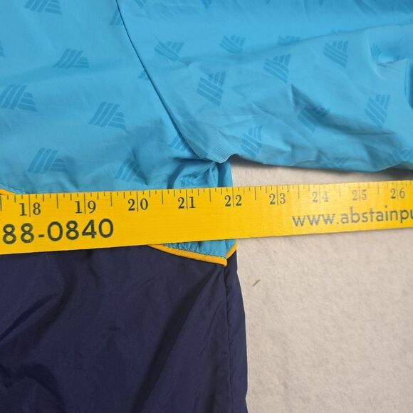 Aldi Gear Windbreaker Full Zip Hooded Jacket 2024 Unisex Size Med Pockets Blue - Picture 9 of 11